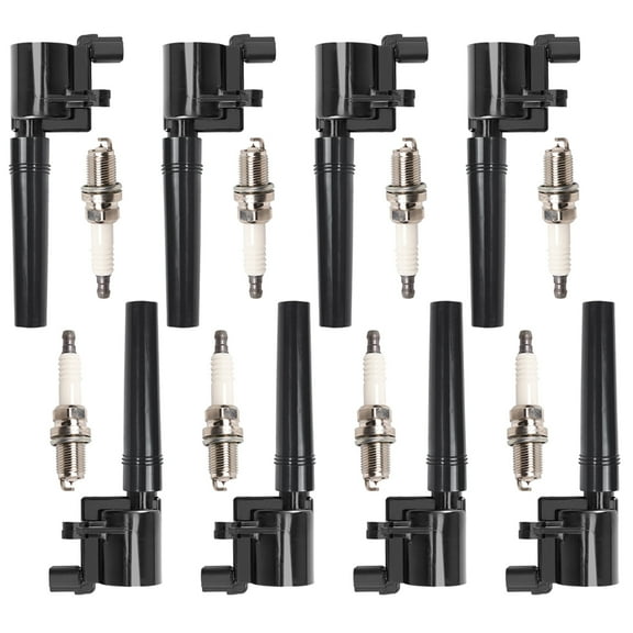 8 Ignition Coils and 8 Iridium Spark Plugs Compatible with 2000-2006 Lincoln LS Jaguar S-Type FD506