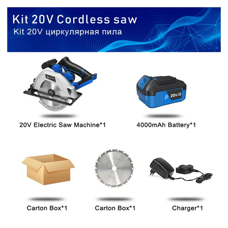 8 In 1 Cordless Screwdriver Drill Hammer Drill Impact Wrench Angle Grinder Circular Saw Jig Saw Air Inflator Lithium Battery Walmart