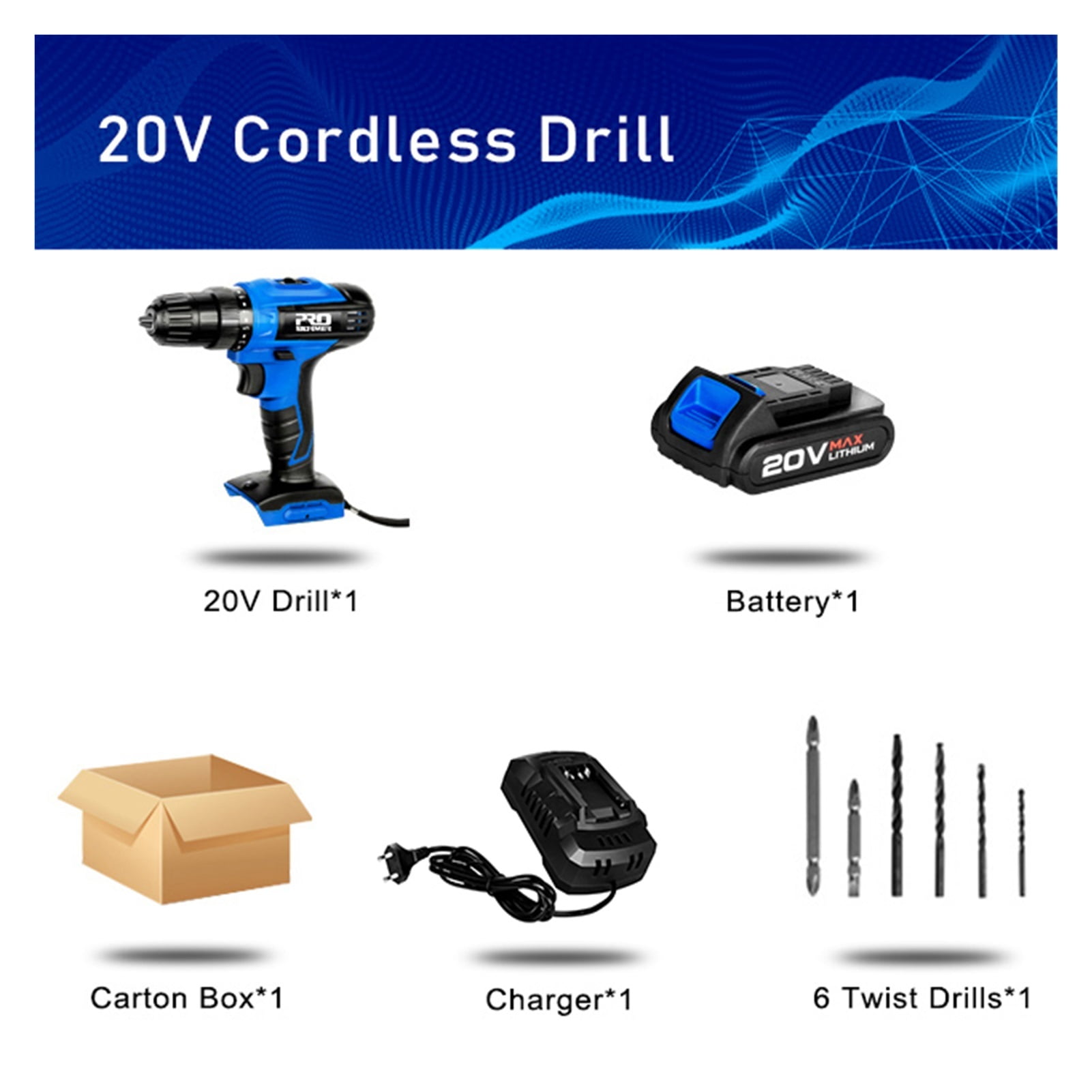 8 In 1 Cordless Screwdriver Drill Hammer Drill Impact Wrench Angle Grinder Circular Saw Jig Saw Air Inflator Lithium Battery