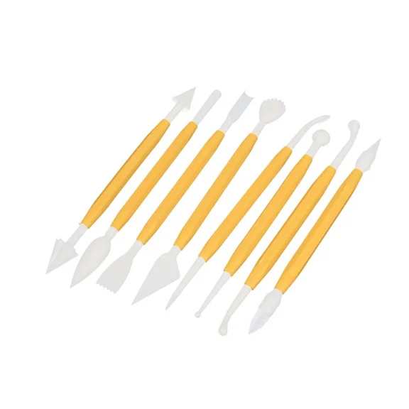 8 In 1 Double Head Plastic Polymer Clay Sculpting Pottery Modelling Tools Set