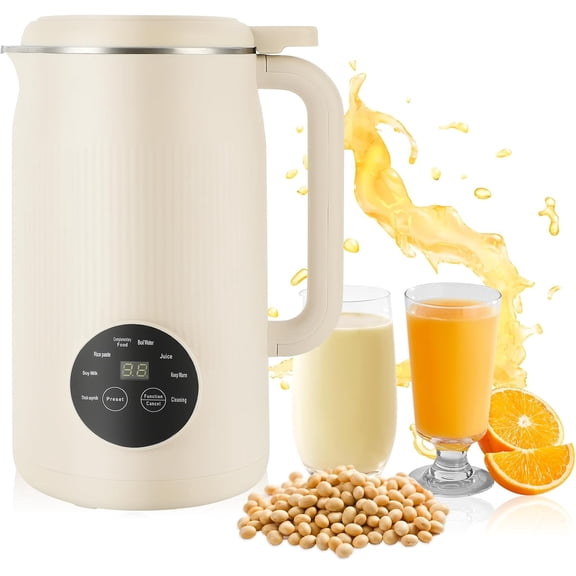 The 8-In-1 Multifunction Nut Milk Maker Machine, 40.58oz 10-Blade Automatic Plant-Based Beverage Processor for Soy, Oat, Almond Milk, with Delay Start & Keep Warm