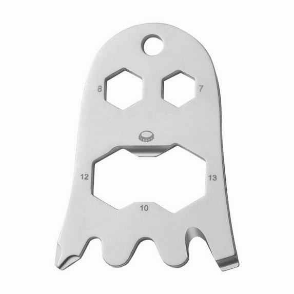 8-In-1 Stainless Steel Multi-Tool, Ghost-Shaped Edc Pocket Gadget With Safety Belt Cutter Screwdriver Wire Cutter, Outdoor Essential For Camping Hiking Travel, Gift For Men And
