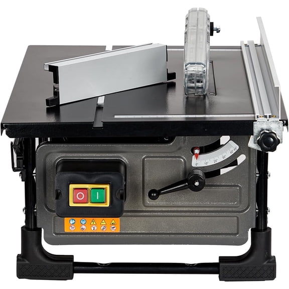 8-In 6.7-Amp Table Saw 3576RPM 24T Blade Portable with Sliding Miter Gauge