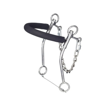 Tough 1 Bit Stainless Steel Hackamore Rubber Tubing 8" Cheeks 251002