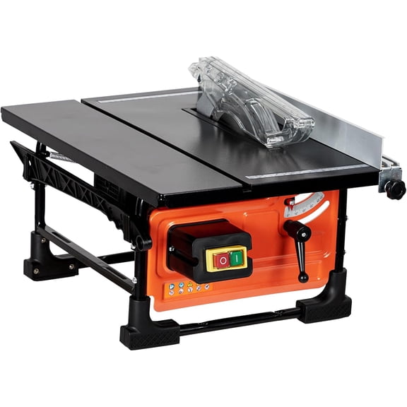 8-In Table Saw 6.7-Amp with Adjustable Bevel and Dust Collection Sliding Miter Gauge
