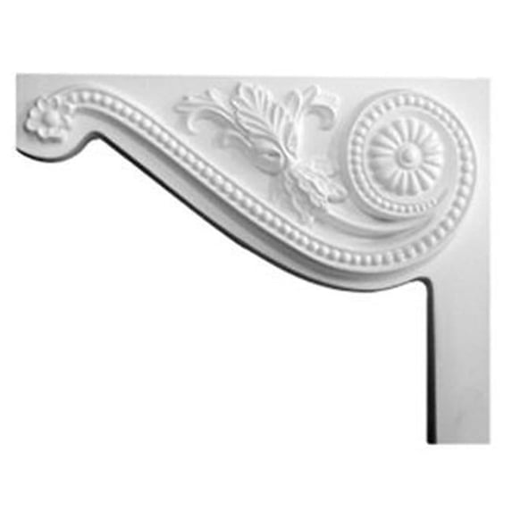 8 In. W X 6.5 In. H X .75 In. D Architectural Pearl Stair Bracket, Right
