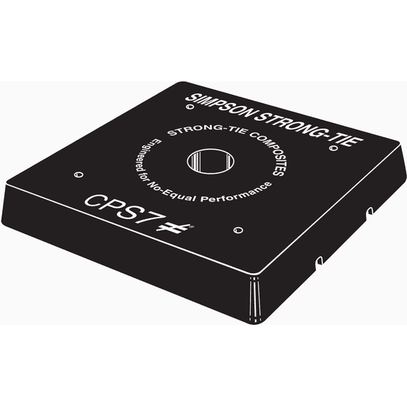 8 In. x 8 In. Post Base - Pack of 2  Residential Use, Standard Application