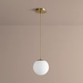 thumbnail image 1 of 8 Inch 120V 5.1W 1 Led Pendant-Aged Brass Finish Oxygen Lighting 3-671-40, 1 of 5