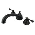 thumbnail image 1 of 8 Inch -18 Inch Widespread Roman Tub Filler - Oil Rubbed Bronze, 1 of 1