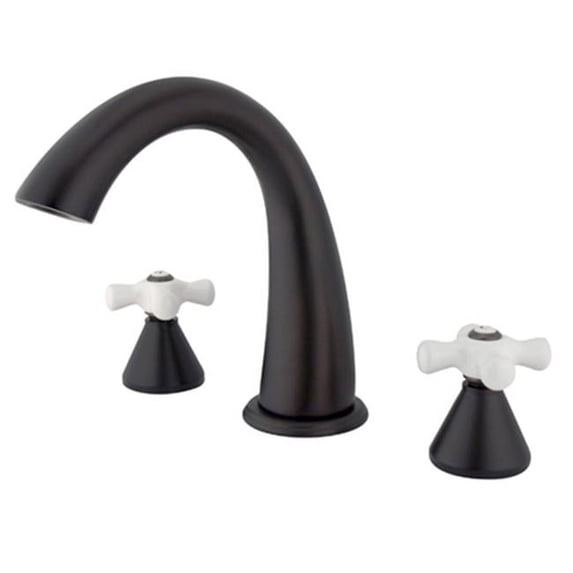 8 Inch -18 Inch Widespread Roman Tub Filler - Oil Rubbed Bronze