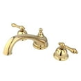 thumbnail image 1 of 8 Inch -18 Inch Widespread Roman Tub Filler - Polished Brass, 1 of 1