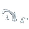 thumbnail image 1 of 8 Inch -18 Inch Widespread Roman Tub Filler - Polished Chrome, 1 of 1