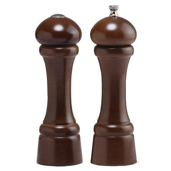 8 Inch - 20cm WindsorWalnut Pepper Mill Salt Shaker Set