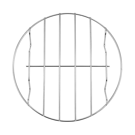 8 Inch 304 Stainless Steel Air Fryer Grill Rack, Single Layer Steaming Cooling Baking Rack with Footed Base, Heavy Duty Wire Grid Rack for Air Fryer Pressure Cooker Oven Canning Kitchen Cooking
