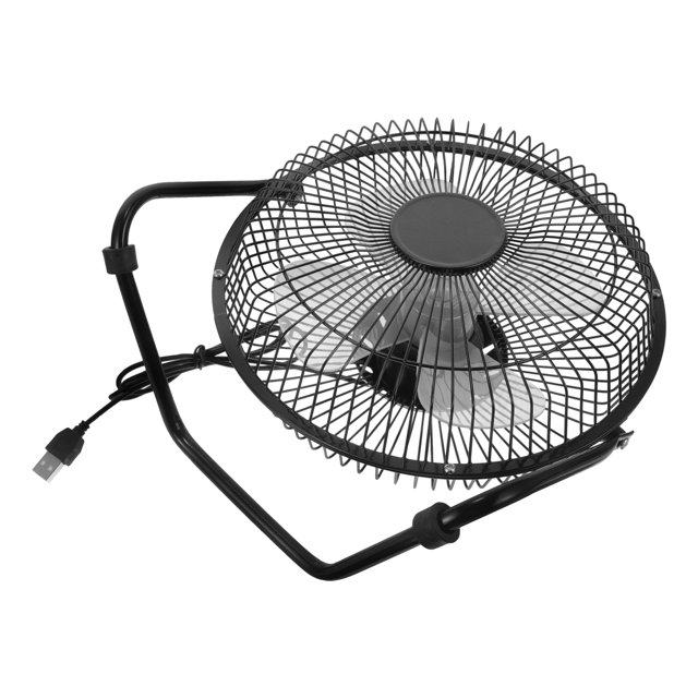 8 Inch 360 Degree Quietness Metal Desktop Laptop PC USB Plug Charger