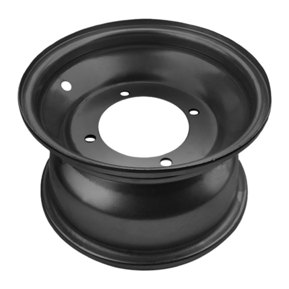 8 Inch ATV Front Wheel Rim, 4 Holes 19x7-8 Iron Wheel Hub for Go Kart ATV Quad Dirt Bike Buggy Black Coating