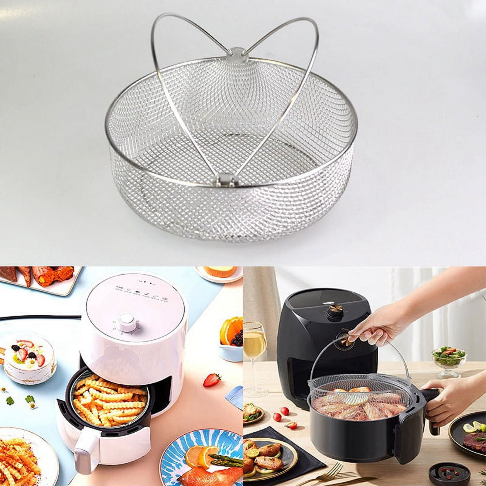 8 Inch AirFryer Basket Steamer Basket Stainless Steel Mesh Basket