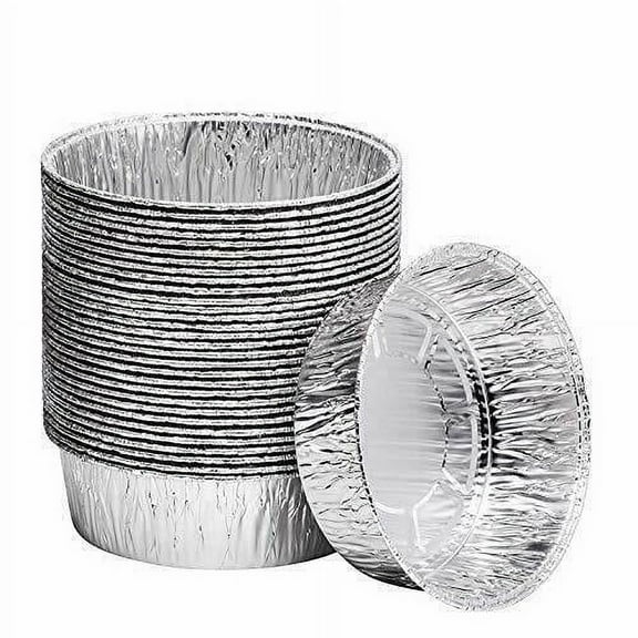 8-Inch Aluminum Disposable Cake Pan Extra Deep Durable Pan for baking cooking (600)