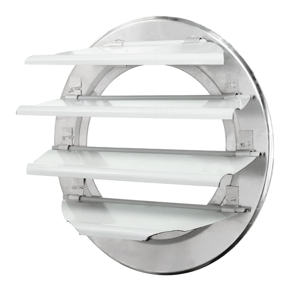 Uxcell Aluminum Vent Cover, Louver Shutter Exhaust Fan Louvered Vent Automatic Gravity Round Grill 8 Inch