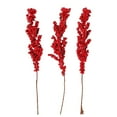 thumbnail image 1 of 8 Inch Artificial Red Berry Picks for Christmas Tree Burgundy Red Berries Stems Holly Berry Branches Ornaments Wreath Crafts Wedding Holiday Season Winter Home Decor, 1 of 7