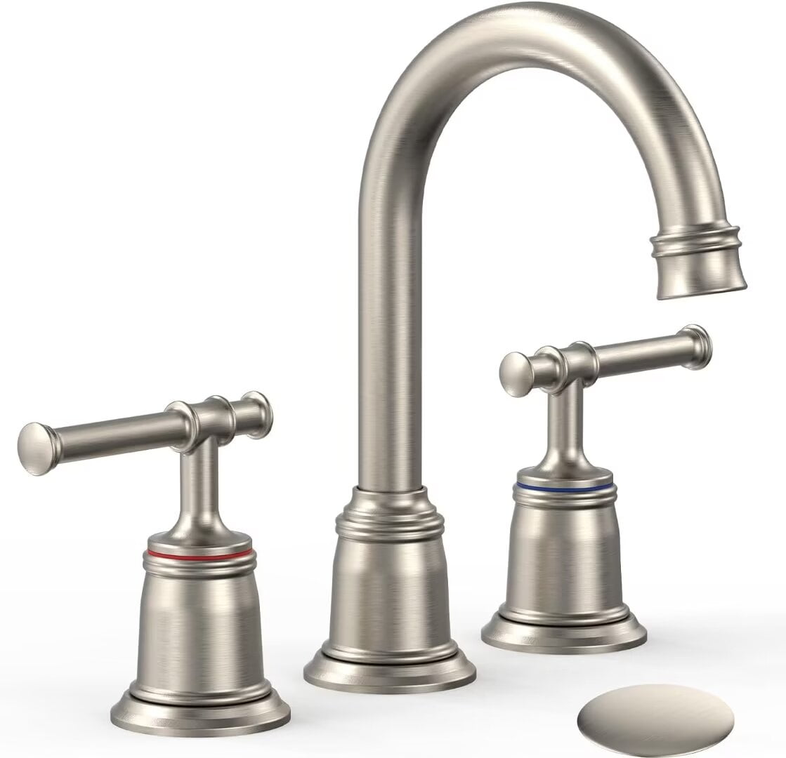 8 Inch Bathroom Faucets for Sink 3 Hole, Faucet for Bathroom Sink with ...
