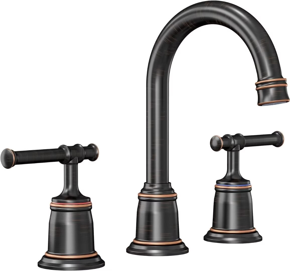 8 Inch Bathroom Faucets for Sink 3 Hole, Faucet for Bathroom Sink with ...