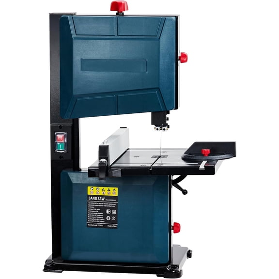 8-Inch Benchtop Bandsaw with 3A Copper Motor 1800 RPM 0-45 Tilt Fence and Miter Gauge for Wood Metal Plastic Cutting