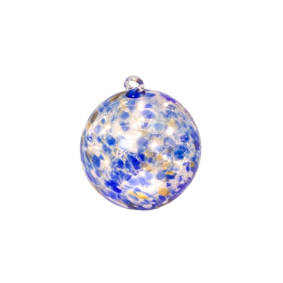 8 Inch Blue Elegant Illuminating Hand Blown Glass Sphere
