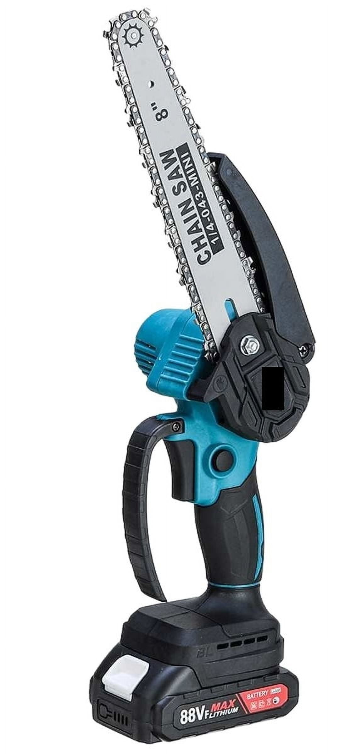 8 Inch Brushless Electric Chain Saw Mini Handheld Pruning Saw Woodworking Electric Chainsaw Cutting Tool for 18V Battery