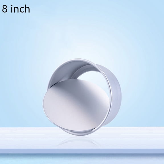 8 Inch Cake Pan Round, Small Cheesecake Pan with Removable Bottom, Chiffon Cake Mold Anodized Aluminum Baking Pan(F)