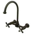 thumbnail image 1 of 8 Inch Center Wall Mount Kitchen Faucet - Oil Rubbed Bronze, 1 of 1