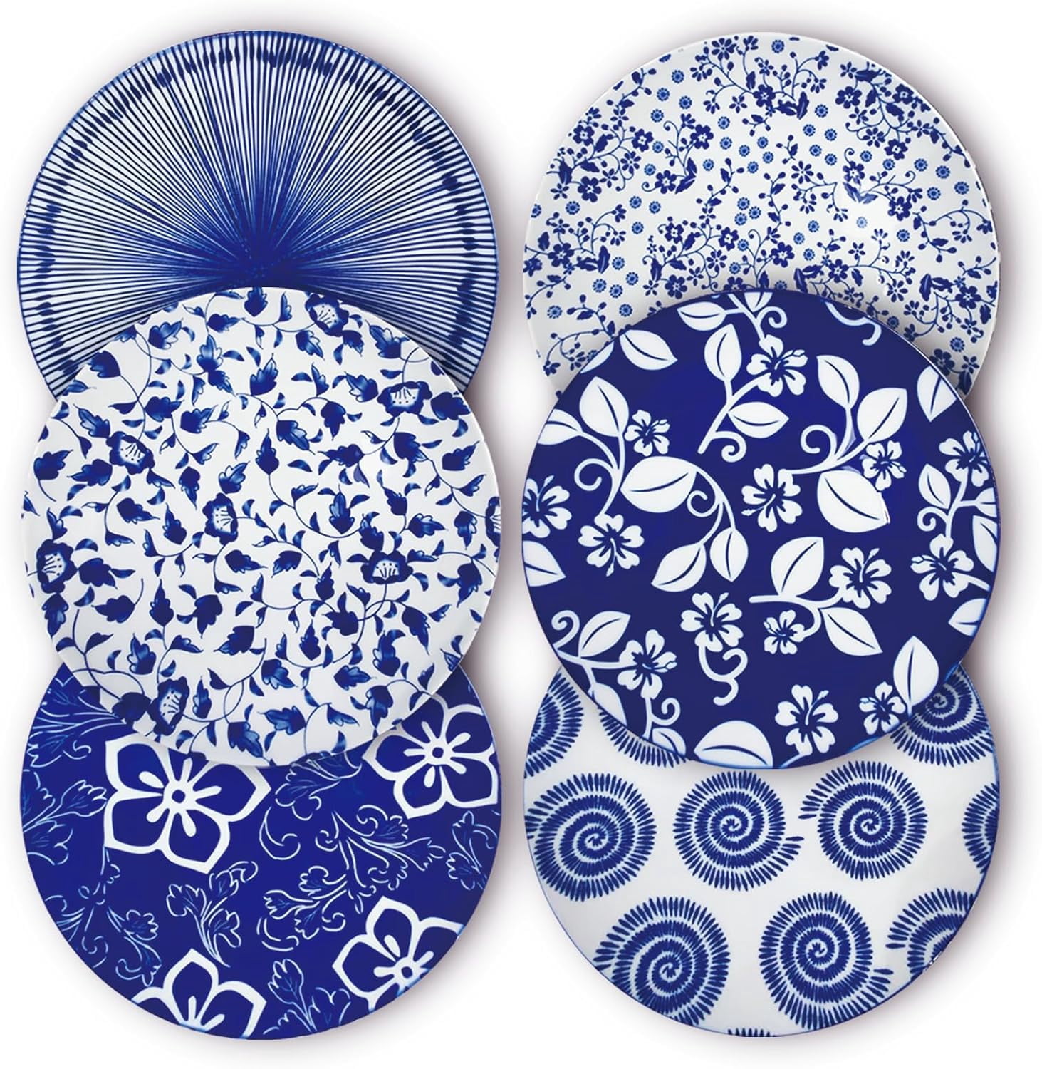 8 Inch Ceramic Dessert Salad Appetizer Pasta Steak Pancake Fruit Dinner ...