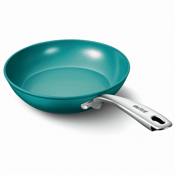 ComfyCreations 8-Inch Ceramic Nonstick Frying Pan, Hand Wash Only – Heat-Resistant Handle, Easy-Clean Omelet Pan