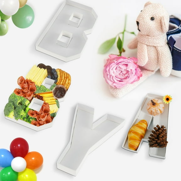 8 Inch Charcuterie Letters Charcuterie Board Letters Fillable Sweet Chocolate Charcuterie Letter Fillable Box Letters for Charcuterie Fillable Baby Shower Decorations (Baby)
