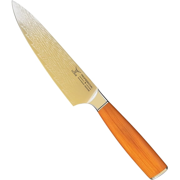 8-Inch Chef Knife, 67-Layer Damascus Steel Blade, Razor Sharp Kitchen Knife for Professional & Home Use, Tuoda Series