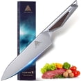 thumbnail image 1 of 8 Inch Chef Knife, Full-Metal Kitchen Knife with Ergonomic Handle, High-Carbon Stainless Steel Chef’s Knife for Home & Pro Cooking, Precision Cutting, Gift-Ready Packaging, 1 of 4