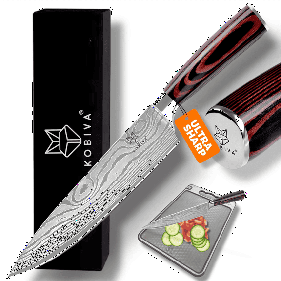 8-Inch Chef Knife | High Carbon Japanese Chef Knife, Ideal Paring Knife for Slicing & Dicing, Chopping Knife, Ultra Sharp Meat Knife, Chefs Cutting Knives with Comfort Grip | Kitchen gifts