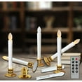 thumbnail image 1 of 8 Inch Christmas Window Candles with Timer & Remote - Flameless Battery-Operated LED Floating Candles, Pack of 6., 1 of 7