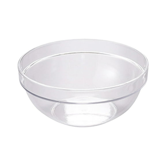 8 Inch Clear Plastic Salad Bowl Large Serving Bowl Dishwasher Safe Reusable for Salads Snacks Fruits Kitchen Dining