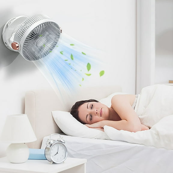 8‑Inch Clip Fan With USB Power, Brushless Motor, Quiet Low Noise, Strong Clamp, 360° Rotation, Safe Grille, Space‑Saving Desk Or Bed Mount, Adjustable Angle, Long Runtime, Cooling For Home Or Office