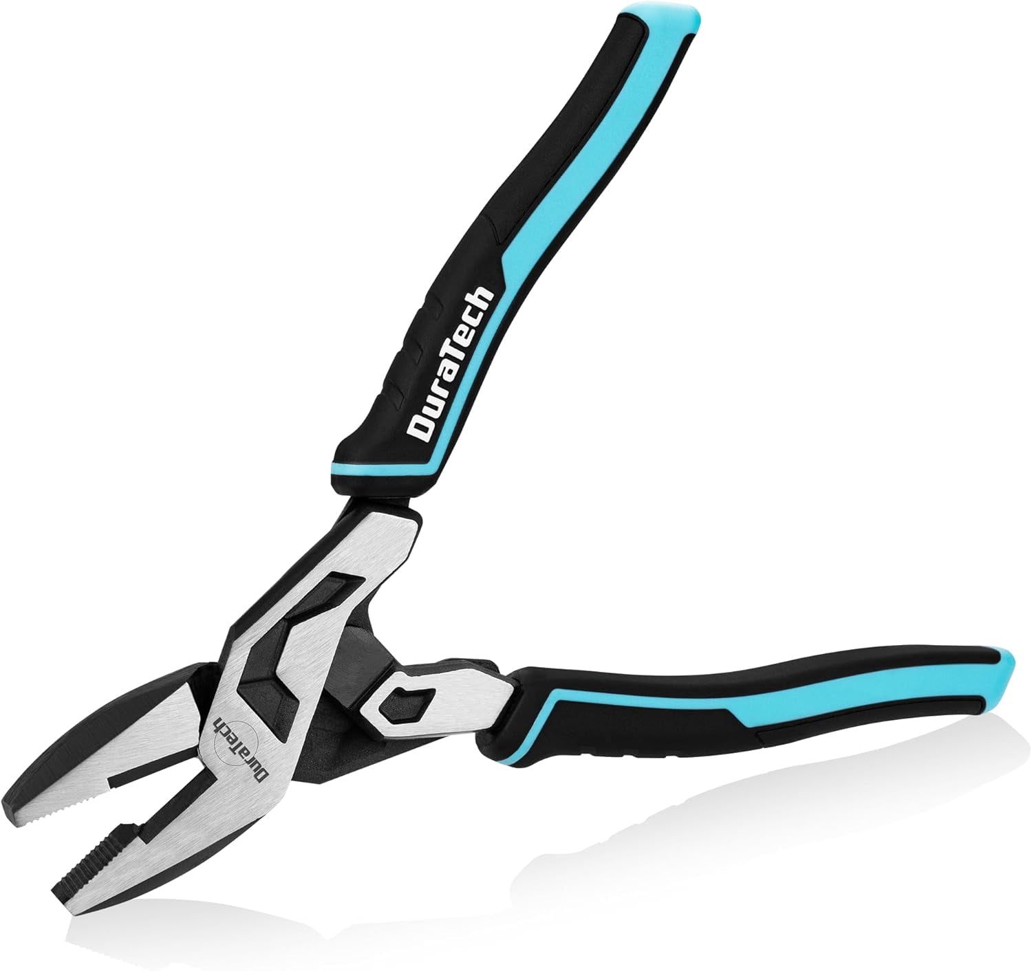 8-Inch Compound Lineman's Pliers, Gen 2 Dual Pivot High-Leverage Design for Ultra Labor-Saving, CR-V Steel Linesman Pliers with Wire Cutter & TPR Grip