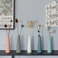 thumbnail image 1 of 8 Inch Contemporary Ceramic Cone Shape Table Vase Modern Pastel Colored Flower Holder, 1 of 9