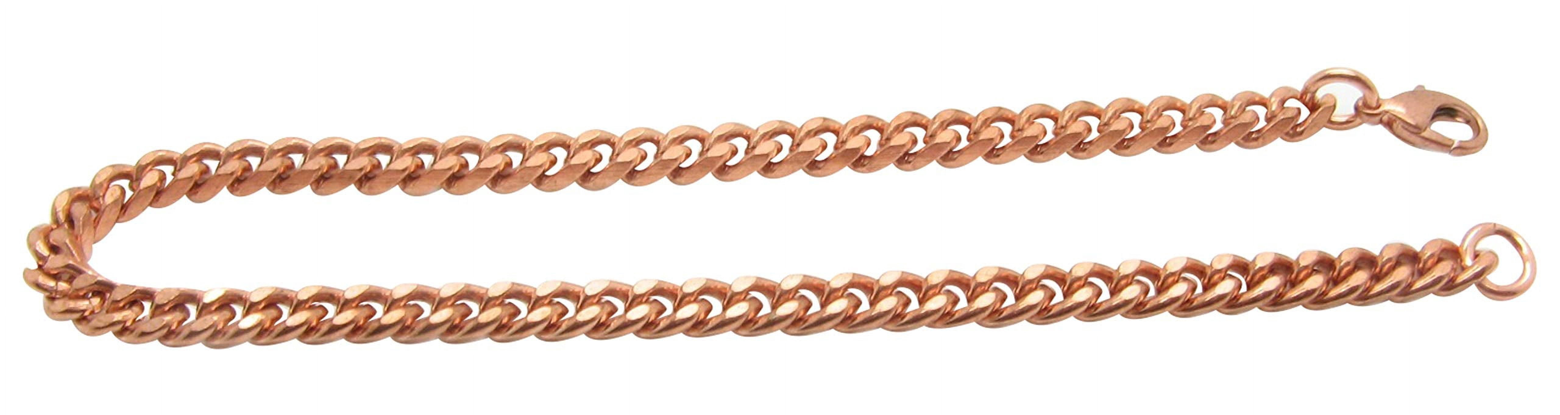 8 Inch Copper Anklet, 3/16 of an inch wide, CA707G - Made in the USA.