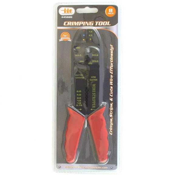 8 Inch Crimping Tool Quick and Easy Removal of Wire Insulation
