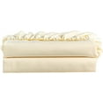 thumbnail image 1 of 8" Inch Deep Pocket Twin Size Fitted Sheet Only - 400 Thread Count - Premium 100% Egyptian Cotton Mattress Cover Sheets & Protectors - Ivory Solid., 1 of 4