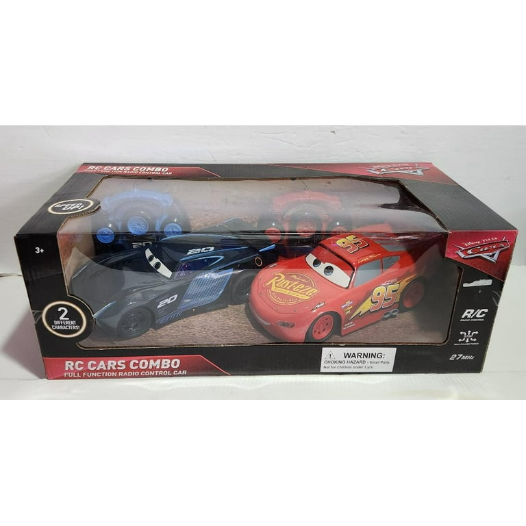 8 Inch Disney Pixar Cars Lightning McQueen & Jackson Storm Remote