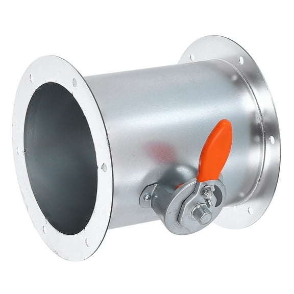 8 Inch Duct Backdraft Damper, Manual Adjustment Airflow Volume Damper with Both End Flange for Vents Fans Extractors Range Hoods Heating Systems