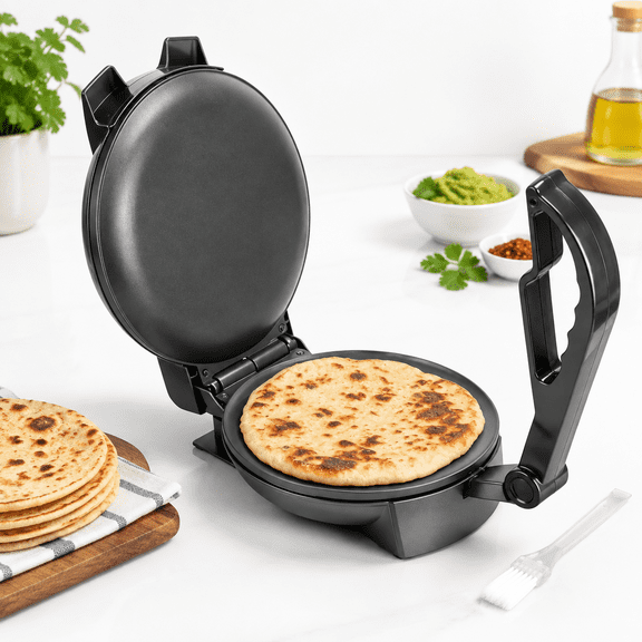 8-Inch Electric Crepe and Roti Maker with Temperature Control