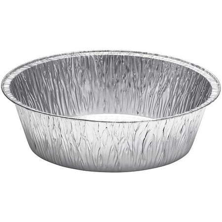 8-Inch Extra Deep Durable Round Aluminum Disposable Cake Pan/ Dutch Oven Liner Pans / Foil Pans for Baking, Freezing, and Storage (100 Count)