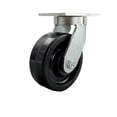 thumbnail image 1 of 8 Inch Extra Heavy Duty Phenolic Wheel Swivel Top Plate Caster Service Caster, 1 of 2